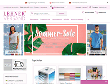 Tablet Screenshot of lehner-versand.ch